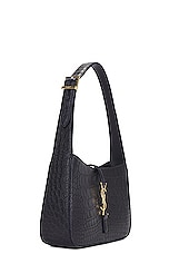 Saint Laurent Le 5 A 7 Alligator Hobo Bag in Notte, view 3, click to view large image.