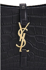 Saint Laurent Le 5 A 7 Alligator Hobo Bag in Notte, view 6, click to view large image.