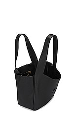 Saint Laurent Bea Supple Cabas Tote Bag in Nero, view 5, click to view large image.