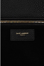Saint Laurent Bea Supple Cabas Tote Bag in Nero, view 6, click to view large image.