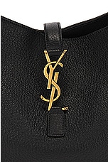 Saint Laurent Bea Supple Cabas Tote Bag in Nero, view 7, click to view large image.
