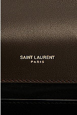 Saint Laurent Small Kate Chain Bag in Spicy Chocolate, view 7, click to view large image.