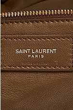 Saint Laurent Le 5 A 7 Padded Shoulder Bag in Dark Peanut, view 6, click to view large image.
