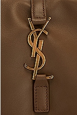 Saint Laurent Le 5 A 7 Padded Shoulder Bag in Dark Peanut, view 7, click to view large image.
