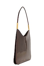Saint Laurent New Sac Hobo Bag in Espresso, view 4, click to view large image.