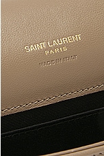 Saint Laurent Cassandre Flap Pouch in Dusty Grey, view 6, click to view large image.