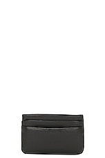 Saint Laurent Calypso Zipped Credit Card Case in Noir, view 2, click to view large image.