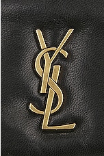 Saint Laurent Calypso Zipped Credit Card Case in Noir, view 6, click to view large image.