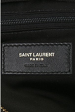 Saint Laurent Mini Cassandre Cosmetic Pouch in Noir, view 5, click to view large image.