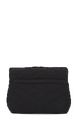 Saint Laurent Toy Loulou Strap Bag in Noir, view 3, click to view large image.