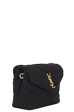 Saint Laurent Toy Loulou Strap Bag in Noir, view 4, click to view large image.