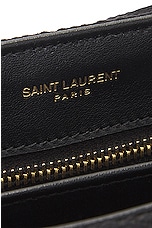Saint Laurent Toy Loulou Strap Bag in Noir, view 7, click to view large image.