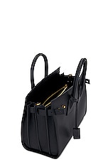 Saint Laurent Small Sac De Jour Supple Carryall Bag in Noir, view 5, click to view large image.