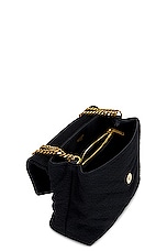 Saint Laurent Small Loulou Chain Bag in Noir, view 5, click to view large image.