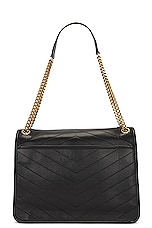 Saint Laurent Large Niki Chain Bag in Noir, view 3, click to view large image.