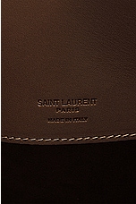 Saint Laurent Le 37 Bucket Bag in Wood Brown, view 7, click to view large image.