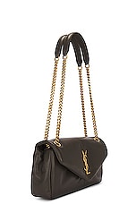 Saint Laurent Calypso Chain Bag in Light Musk, view 4, click to view large image.