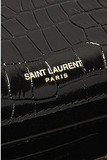Saint Laurent Small Kate Tassel Chain Bag in Noir, view 6, click to view large image.