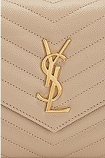Saint Laurent Cassandre Classic Chain Wallet Bag in Dark Beige, view 8, click to view large image.