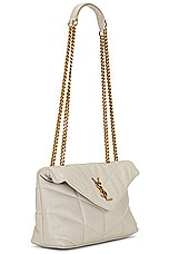 Saint Laurent Toy Puffer Bag in Blanc Vintage, view 4, click to view large image.