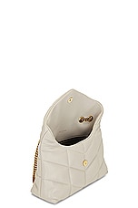 Saint Laurent Toy Puffer Bag in Blanc Vintage, view 5, click to view large image.