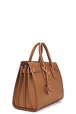 Saint Laurent Small Sac De Jour Supple Carryall Bag in Cinnamon, view 5, click to view large image.