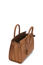Saint Laurent Small Sac De Jour Supple Carryall Bag in Cinnamon, view 6, click to view large image.