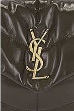 Saint Laurent Small Puffer Chain Bag in Light Musk, view 8, click to view large image.
