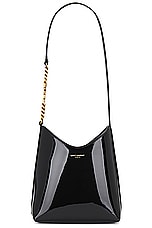 Saint Laurent Mini Hobo Bag in Nero, view 1, click to view large image.