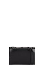 Saint Laurent Gaby Card Case in Noir, view 2, click to view large image.