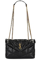 Saint Laurent Toy Puffer Bag in Noir, view 1, click to view large image.