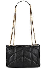 Saint Laurent Toy Puffer Bag in Noir, view 3, click to view large image.