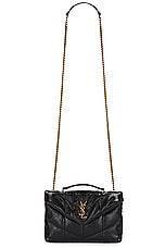 Saint Laurent Toy Puffer Bag in Noir, view 6, click to view large image.