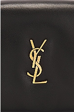 Saint Laurent Calypso Card Case On Chain Bag in Noir, view 8, click to view large image.