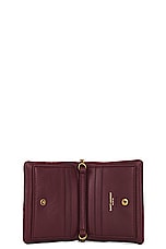 Saint Laurent Calypso Card Case On Chain Bag in Rouge Merlot, view 5, click to view large image.