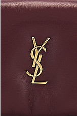 Saint Laurent Calypso Card Case On Chain Bag in Rouge Merlot, view 8, click to view large image.