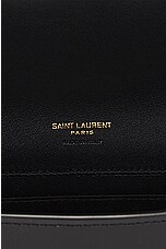 Saint Laurent Cassandre Flap Pouch in Noir, view 6, click to view large image.