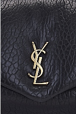Saint Laurent Large Calypso Chain Bag in Nero, view 8, click to view large image.