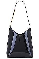 Saint Laurent Sac Hobo Bag in in Noir, view 1, click to view large image.