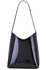 Saint Laurent Sac Hobo Bag in in Noir, view 3, click to view large image.