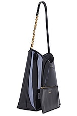 Saint Laurent Sac Hobo Bag in in Noir, view 4, click to view large image.