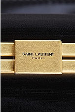 Saint Laurent Large Gaia Shoulder Bag in Noir, view 7, click to view large image.
