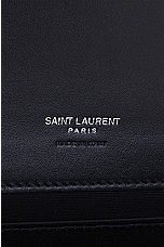 Saint Laurent Cassandre Flap Pouch in Noir, view 5, click to view large image.