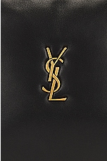 Saint Laurent Large Calypso Zipped Pouch in Noir, view 7, click to view large image.