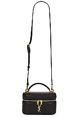 Saint Laurent Mini Gaby Vanity Bag in Nero, view 1, click to view large image.