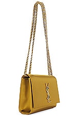 Saint Laurent Small Kate Chain Bag in Jungle, view 4, click to view large image.