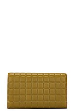 Saint Laurent Cassandre Classic Chain Wallet Bag in Vert Olive, view 3, click to view large image.