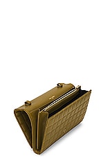 Saint Laurent Cassandre Classic Chain Wallet Bag in Vert Olive, view 5, click to view large image.