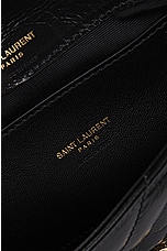 Saint Laurent Mini College Chain Bag in Noir, view 7, click to view large image.