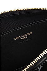 Saint Laurent Cassandre Pouch Chain Bag in Noir, view 6, click to view large image.
